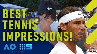 The worlds best tennis impressions  Wide World of Sports [upl. by Aldredge640]