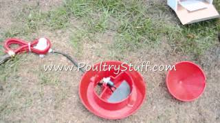 Automatic drinker waterer valve trough amp pressure reducer for chickens How to set it up [upl. by Selrahc80]