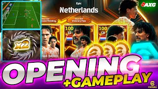 eFootball Mobile ✅ DOBE ÉPICO OPENING  GAMEPLAY 🔥 Epic Gullit Rijkaard amp Van Basten 🔥 AXG [upl. by Sufur]