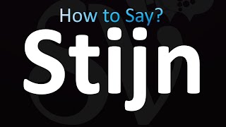 How to Pronounce Stijn [upl. by Adlecirg]