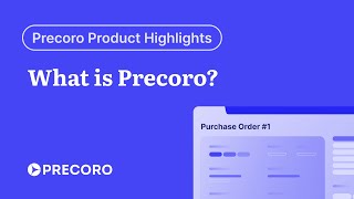 What is Precoro  Procurement Software Demo [upl. by Deirdre]