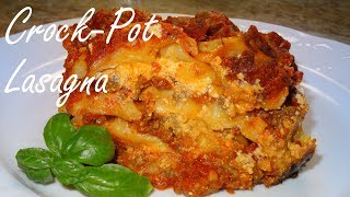 CrockPot Lasagna  Easy Lasagna Recipe [upl. by Agbogla]