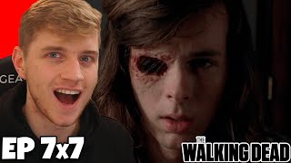 CARL IS A SAVAGE  The Walking Dead 7x7 Reaction [upl. by Rickey]