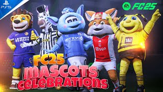 FC 25 All Mascots Celebrations 😍 احتفالات رائعة  PS5™ fc25 [upl. by Dihsar]