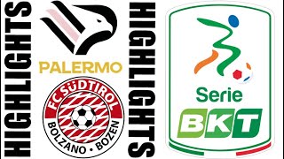 FC Südtirol vs Palermo 13 Highlights  LEGA B 20242025 [upl. by Haridan1]