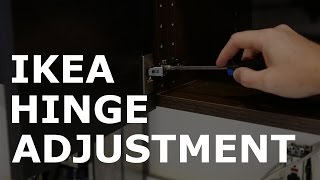 IKEA Utrusta Hinge Adjustment [upl. by Nonnac]