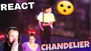 REAGINDO SIA  CHANDELIER LIVE REACT [upl. by Wymore859]