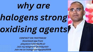 why are halogens strong oxidising agents [upl. by Einra]