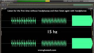 Hearing Test Sounds at 6  15  20 hz [upl. by Nnylrebma]