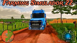 Cosecha de maíz 🌽 Farming Simulador 22 terrenos brazileños video full HD [upl. by Ymerej]