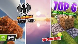 Akhirnya‼️TOP 6 SHADER MCPE 119 RENDER DRAGON SUPPORT  DI ANDROID LOWMEDIUM DEVICE mcpe 11920 [upl. by Nylessoj982]