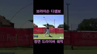 브라이슨 디샘보 정면 드라이버 스윙 궤적 golf 골프동영상 golfswing 골프 pga [upl. by Orgell674]