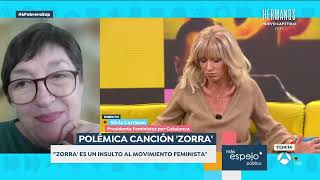 Las feministas claman contra la canción Zorra  Espejo público [upl. by Nylave]