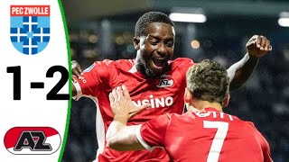 PEC Zwolle vs AZ Alkmaar 12 Ibrahim Sadiq Goal All Goals and Extended Highlights [upl. by Lauro]