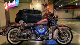 Harley Davidson 1340 Evo 1999 FLSTC Heritage Softail Classic Potato Sound 三拍子 [upl. by Anaitsirhc]