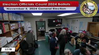 Election Officials Count Ballots 11424 No Audio [upl. by Yr]