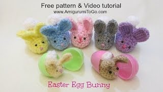 Crochet Along Easter Egg Bunny [upl. by Teemus]