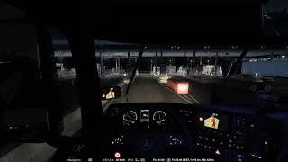 Euro Truck Simulator 2  Peaceful NightRain Drive Through France amp Italy No Commentary No Music [upl. by Airdni]