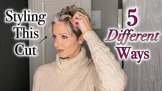 Pixie Hair Tutorial  5 Quick Change Styling Ideas [upl. by Pandich]