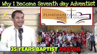 CONVERSION STORY  BAPTIST PASTOR FOR  35 YEARS  BECOME ADVENTIST  MELVIN WASLO [upl. by Allemaj]