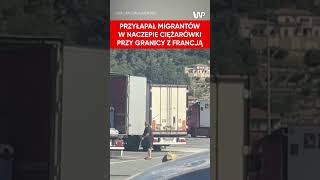 Kierowca przyłapał nielegalnych migrantów [upl. by Guntar]