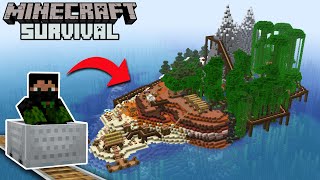 I Built a ROLLER COASTER ISLAND in Minecraft 119 Survival  Episode 49 [upl. by Nickolai390]