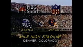 1982 Week 3  Seahawks vs Broncos [upl. by Laktasic]