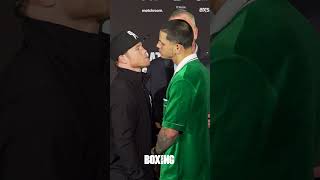 Canelo Alvarez Tense FaceOff With Edgar Berlanga [upl. by Damali]