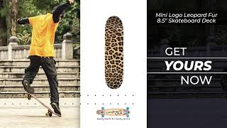 mini logo leopard fur 8 5 skateboard deck [upl. by Israeli]