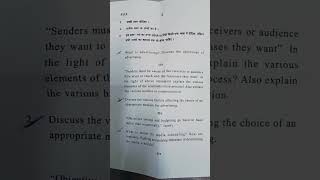 Advertising Personal Selling and Salesmanship Question Paper Semester 6 Delhi University Bcom [upl. by Eelaras]