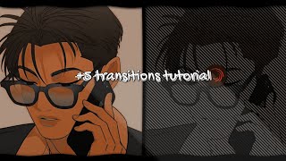 5 transitions tutorial alight motion ❤️ 49 [upl. by Nylirrehs645]