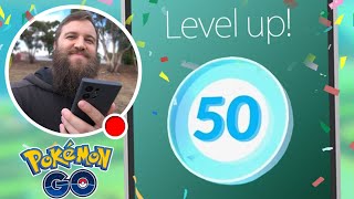 Im Hitting Level 50 In Pokemon GO LIVE [upl. by Matuag]