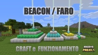 Come funziona e come si crafta il faro o beacon su Minecraft [upl. by Asillam]