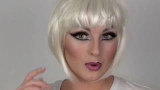 Drag makeup tutorial Pt2 eyes contouring etc [upl. by Hedley516]