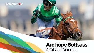 Jockey Cristian Demuro gallops Arc hope Sottsass [upl. by Netnerb]