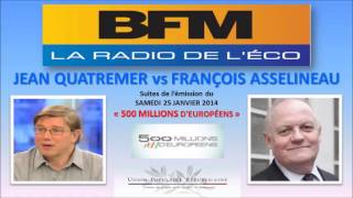 ASSELINEAU vs QUATREMER La Polémique quotHallstein suite de quot500 Millions dEuropéensquot BFM BUSINESS [upl. by Kilah]