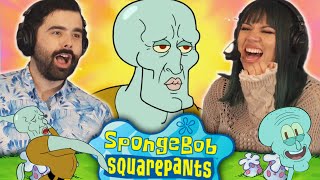 We Watched SPONGEBOB SEASON 5 EPISODE 19 AND 20 For the FIRST TIME HANDSOME SQUIDWARD [upl. by Calley293]