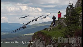 Mach Loop 2022 Highlights USAF F15Eagle V F35Lightning Low Level through the Mountains of Wales [upl. by Eiral288]