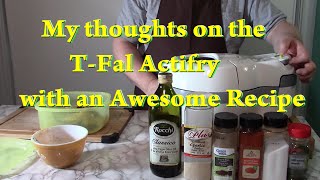 TFal Actifry Recipe Demo and Review [upl. by Ambler]