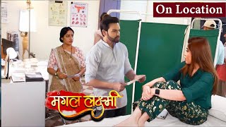 Mangal ने दिखाई Adit को Saumya की Pregnancy Report Adit हुआ गुस्सा  MANGAL LAXMI  ON LOCATION [upl. by Camp404]