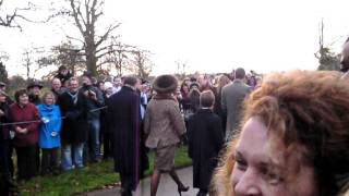 mike tindall and zara at sandringham christmas 2011 [upl. by Riley]