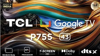 TCL 43P755 4K UHD LED TV REVIEW tclindia [upl. by Drannek]