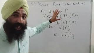 Chemical Kinetics Topic  Pseudo First Order Reactions Class 12 Chemistry [upl. by Ahsinan]