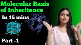 Molecular basis of Inheritance in 15 mins  Part 1 Acheived 90 marks in biology [upl. by Tankoos]