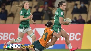 Highlights Australia tops Ireland in Seville Sevens womens cup final  NBC Sports [upl. by Madelon]