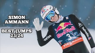 Simon Ammann  Best Jumps 2324 [upl. by Gnuhp]