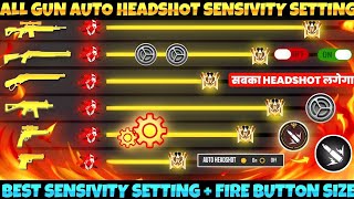 Free Fire Max Auto Headshot Trick 2024 Sensitivity Setting  2gb 4gb 6gb Ram Headshot Sensitivity [upl. by Zonnya266]