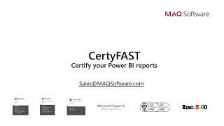 Certify Power BI reports and uphold quality standards with CertyFAST  ODFP633 [upl. by Genna]