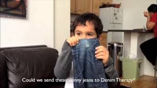 Repair Kids Ripped Jeans  Denim Therapy [upl. by Clo]