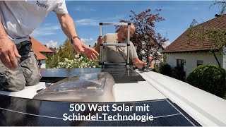 Wir installieren eine 500W Solaranlage mit SchindelTechnologie auf unser Wohnmobil 👍🏻 ☀️448 [upl. by Emeline]